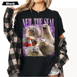 Neil The Seal Vintage 90s Bootleg Elephant Seal Graphic Tee