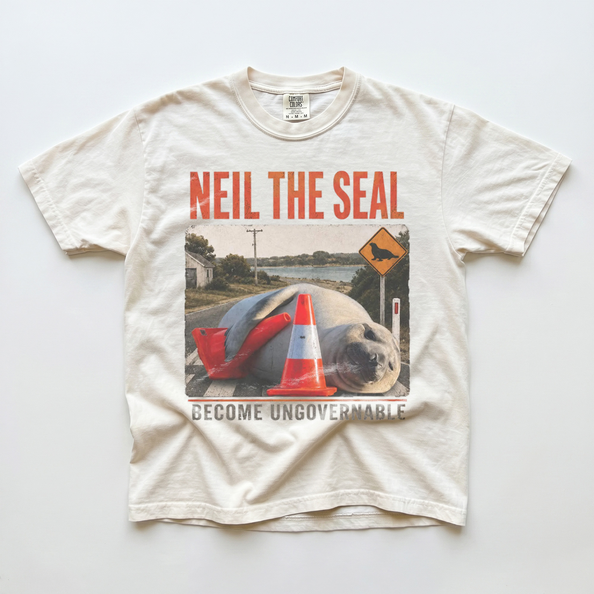 Funny Seal Become Ungovernable Shirt Vintage Meme Graphic Tee