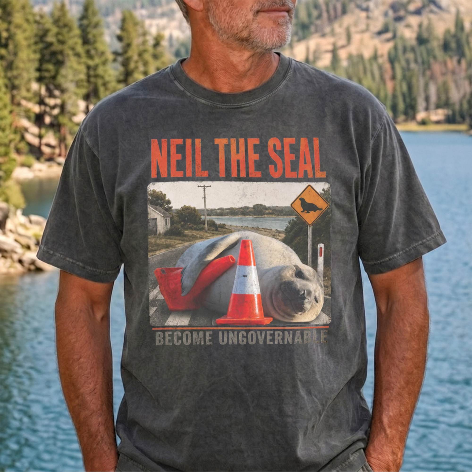 Funny Seal Become Ungovernable Shirt Vintage Meme Graphic Tee