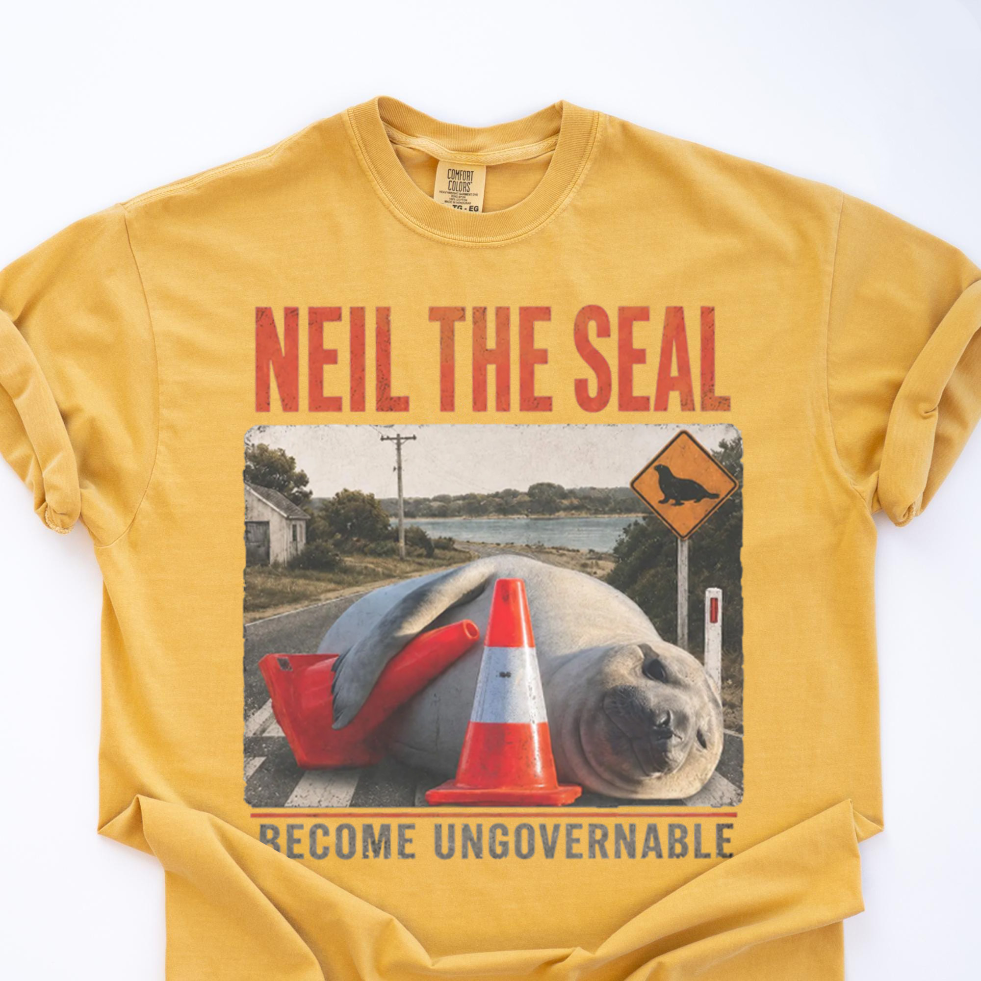 Funny Seal Become Ungovernable Shirt Vintage Meme Graphic Tee