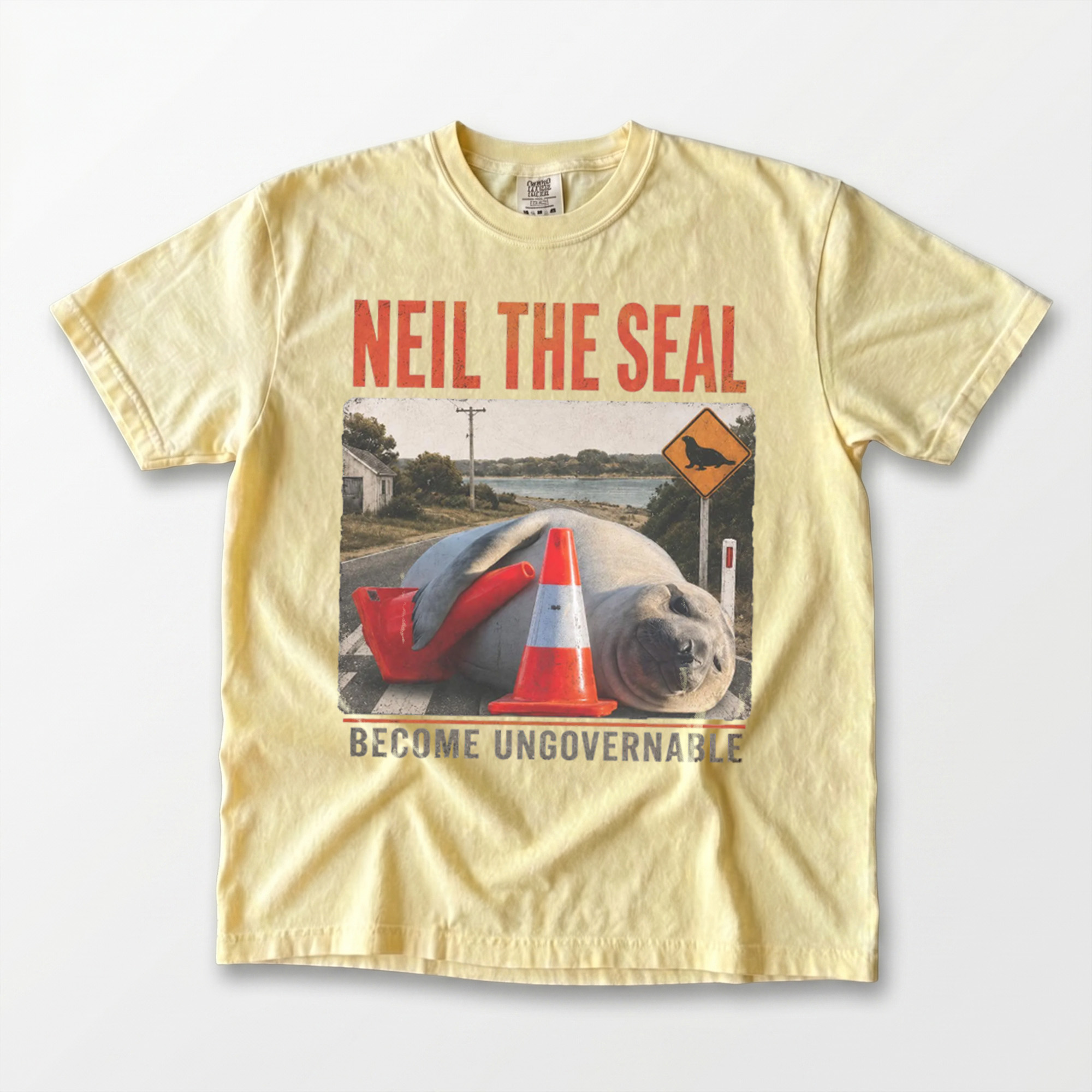 Funny Seal Become Ungovernable Shirt Vintage Meme Graphic Tee