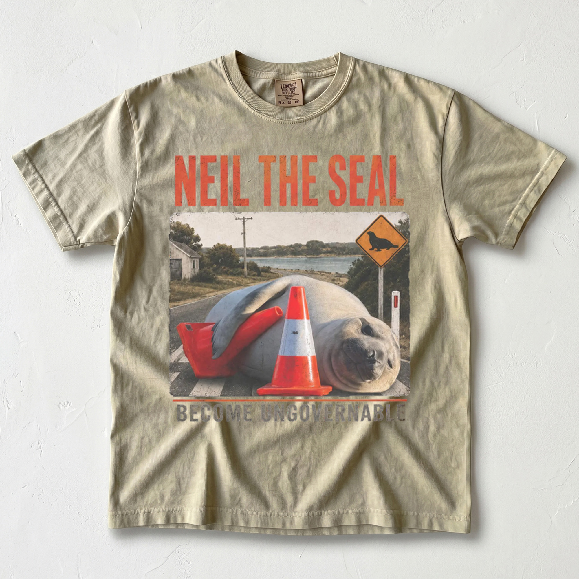 Funny Seal Become Ungovernable Shirt Vintage Meme Graphic Tee