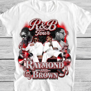 Usher Raymond & Chris Brown R&B Tour Vintage Bootleg Graphic T-Shirt