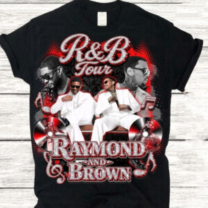 Usher & Chris Brown R&B Tour Shirt - Vintage Bootleg Graphic Tee