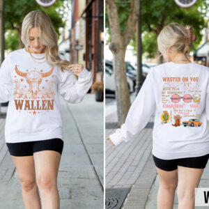 Morgan Wallen Western Skull Graphic Tee | Front & Back Fan Merch