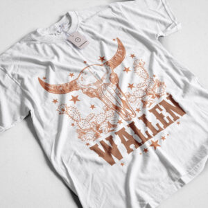 Morgan Wallen Western Skull Graphic Tee | Front & Back Fan Merch