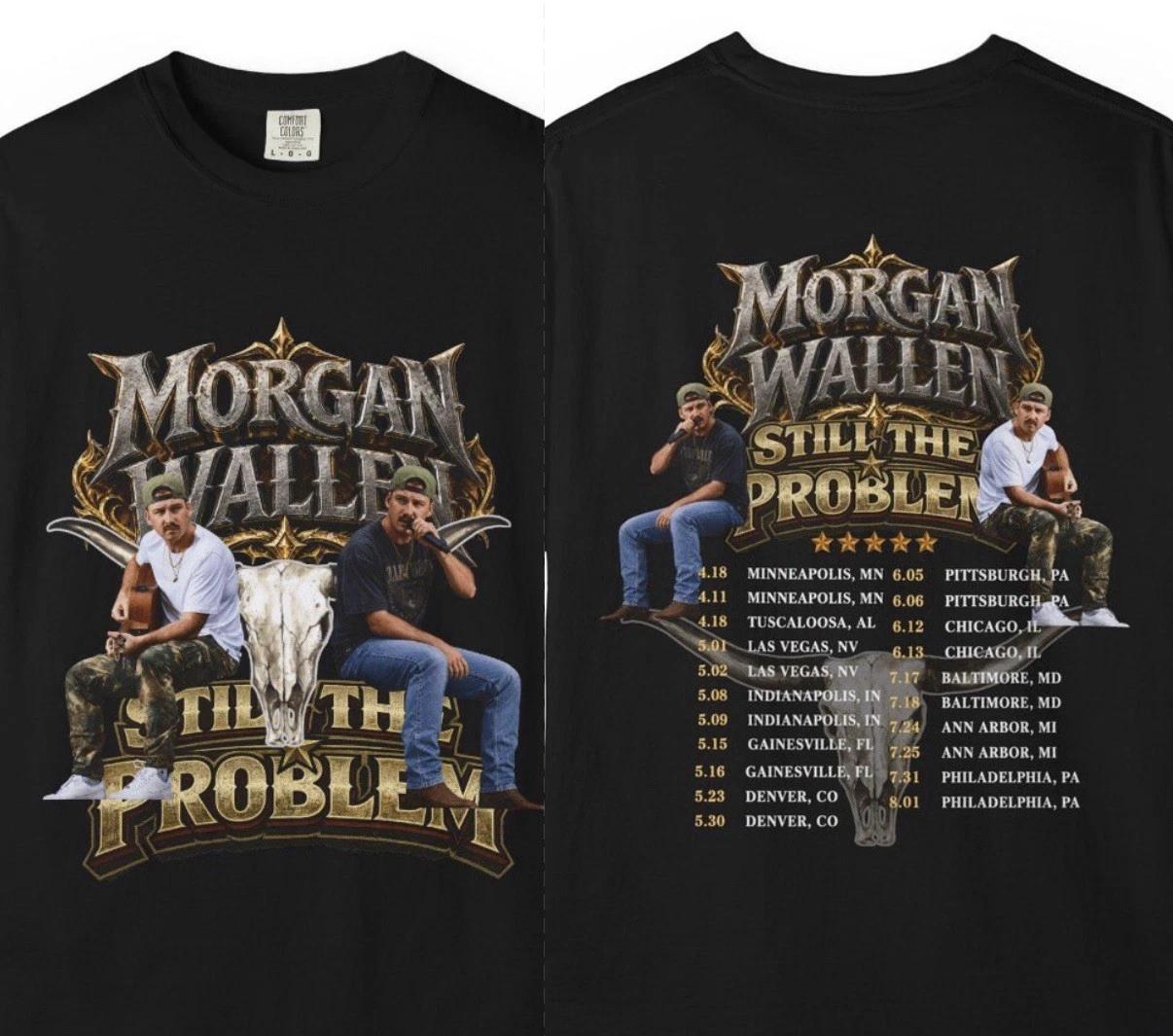 Morgan Wallen Still The Problem Shirt - Vintage Tour Tee