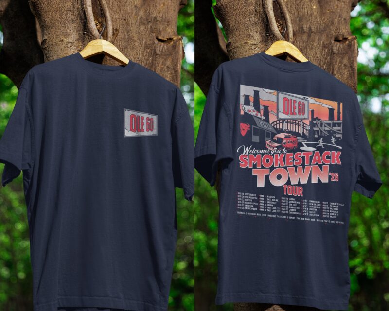 Ole 60 Smokestack Town '26 Tour Graphic T-Shirt - Concert Merch