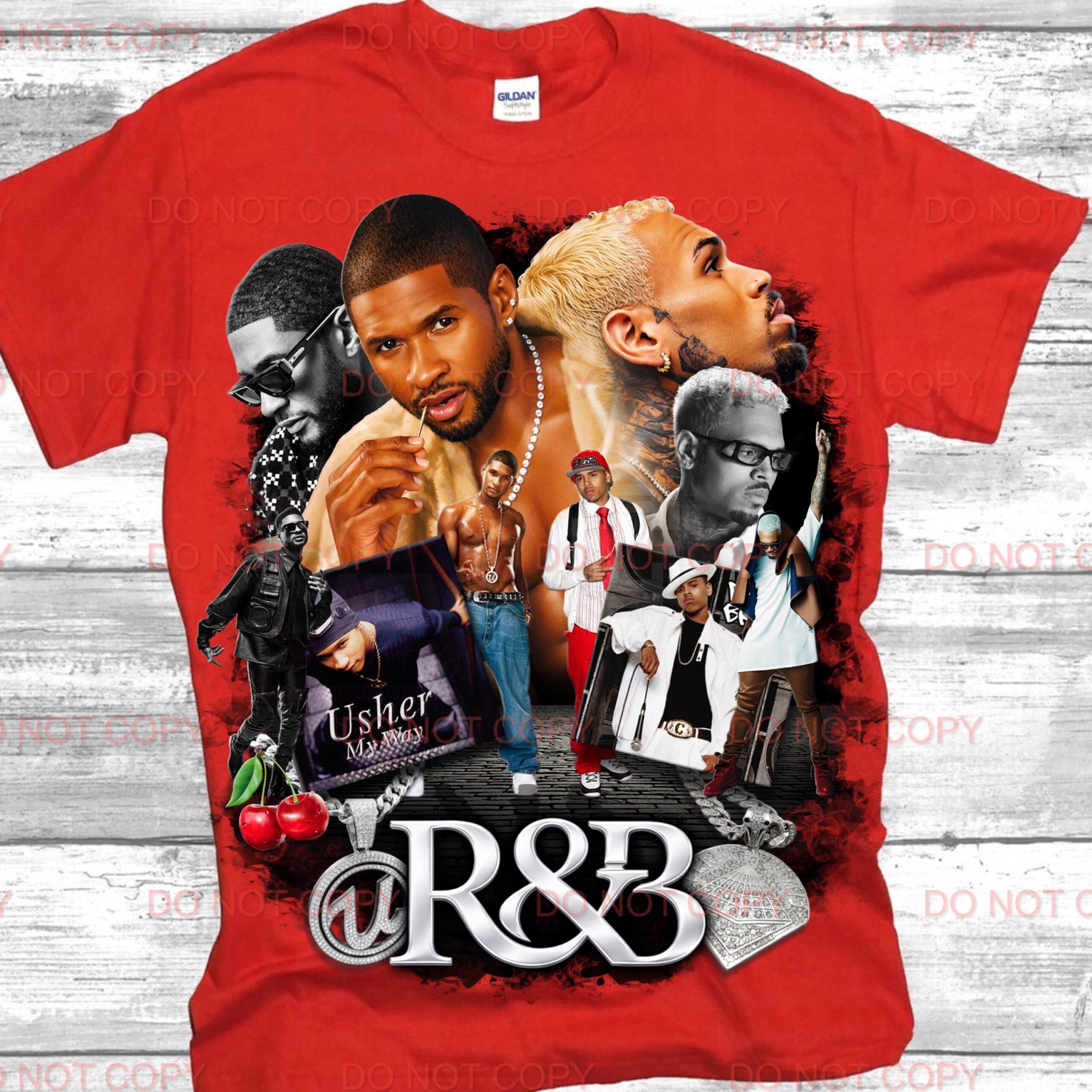 Usher & Chris Brown My Way R&B Vintage Bootleg Graphic Tee