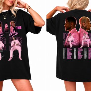 Usher and Chris Brown The R&B Tour Vintage Bootleg Concert T-Shirt