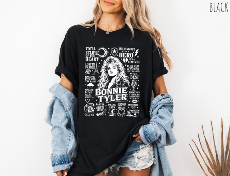 Bonnie Tyler Vintage Graphic Tee - 80s Retro Music Shirt