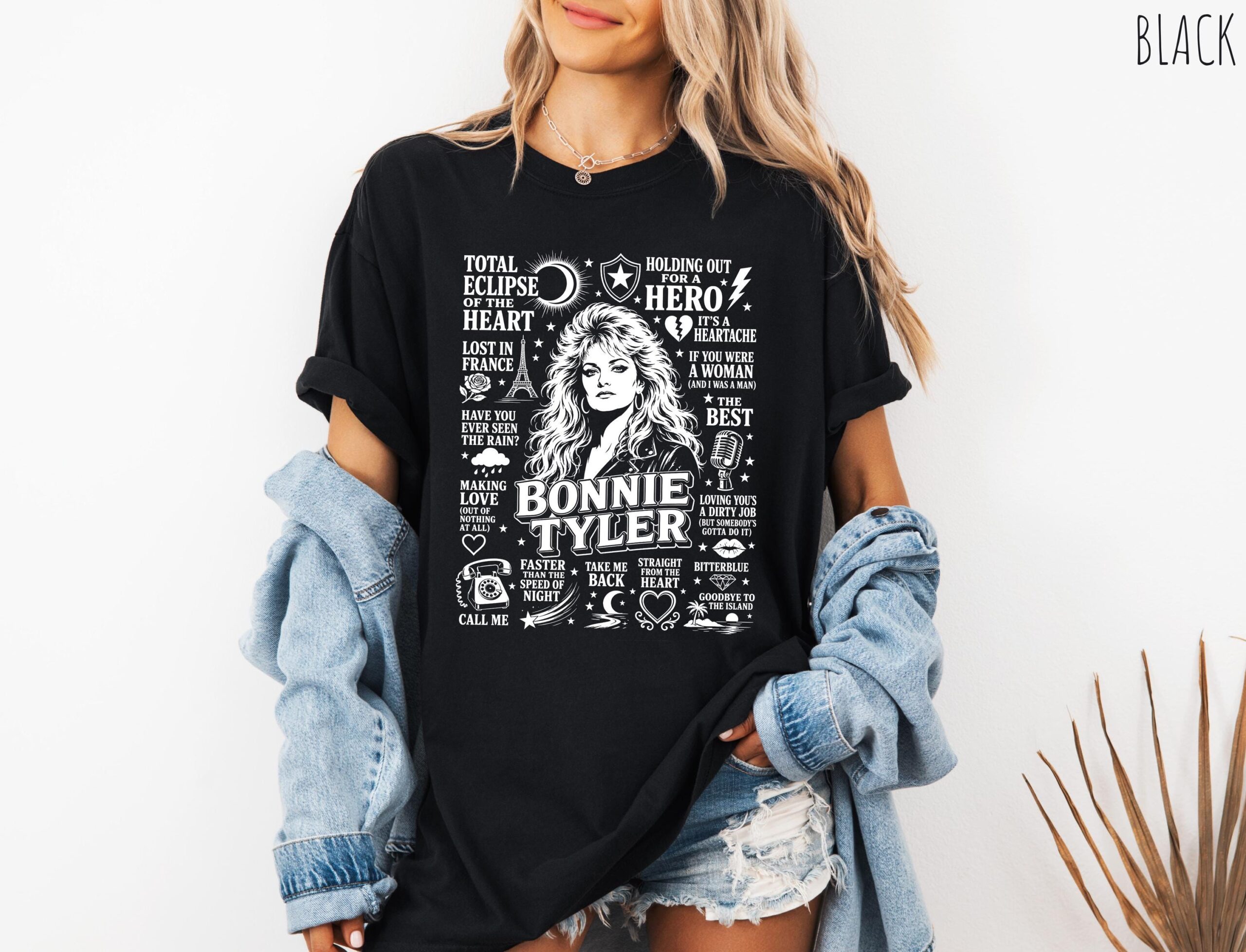 Bonnie Tyler Vintage Graphic Tee - 80s Retro Music Shirt