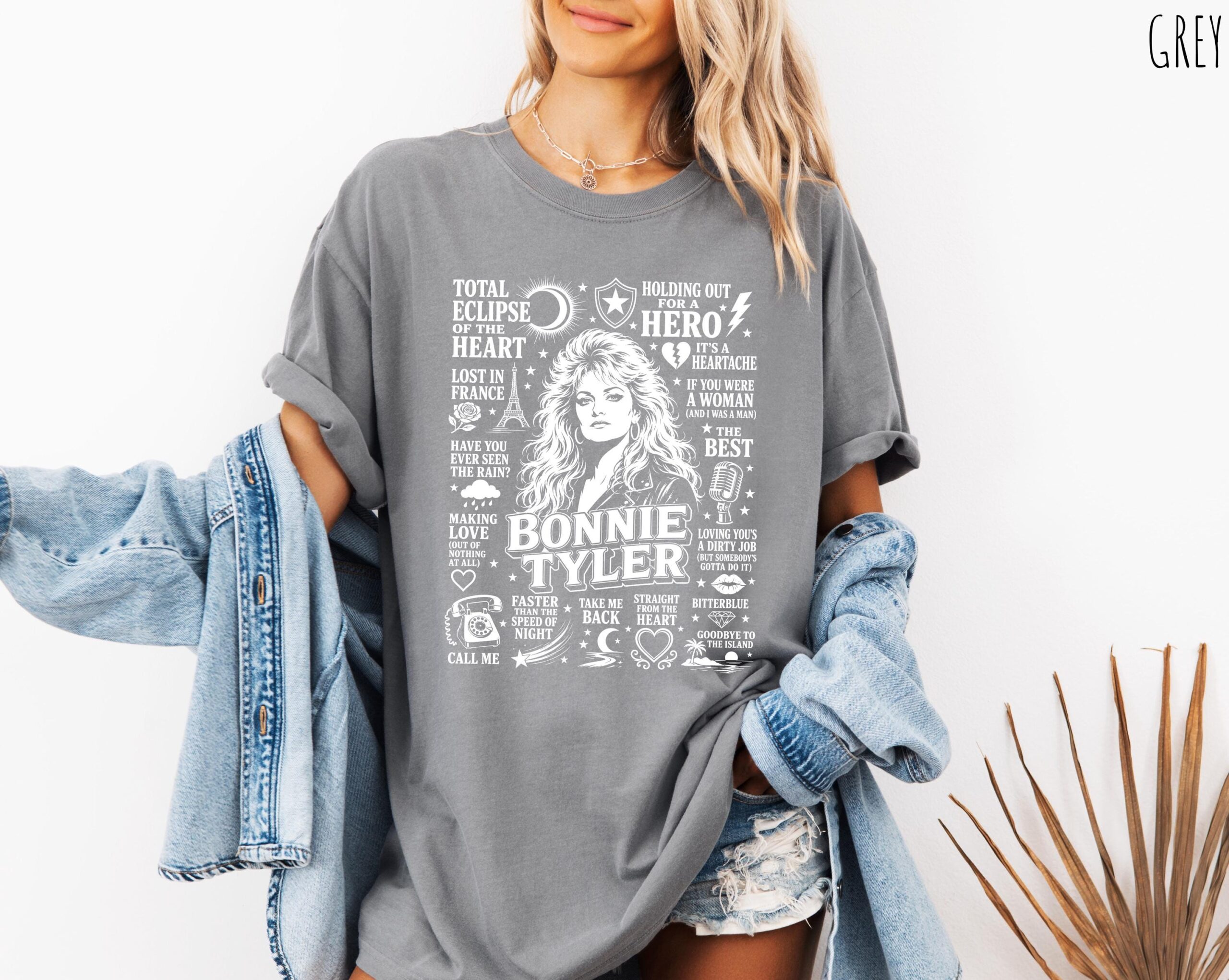 Bonnie Tyler Vintage Graphic Tee - 80s Retro Music Shirt