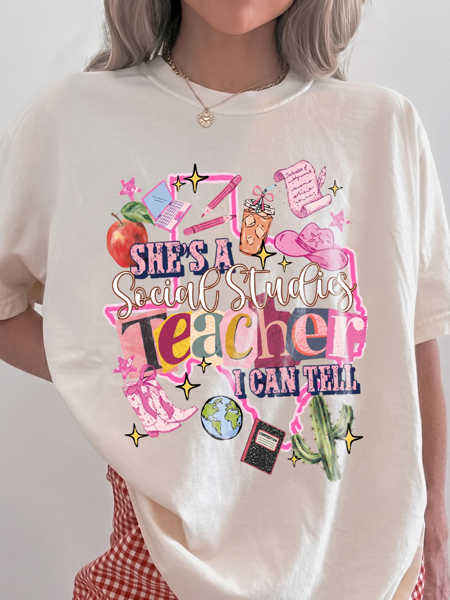 She's A Social Studies Teacher I Can Tell Shirt - Back to School Tee