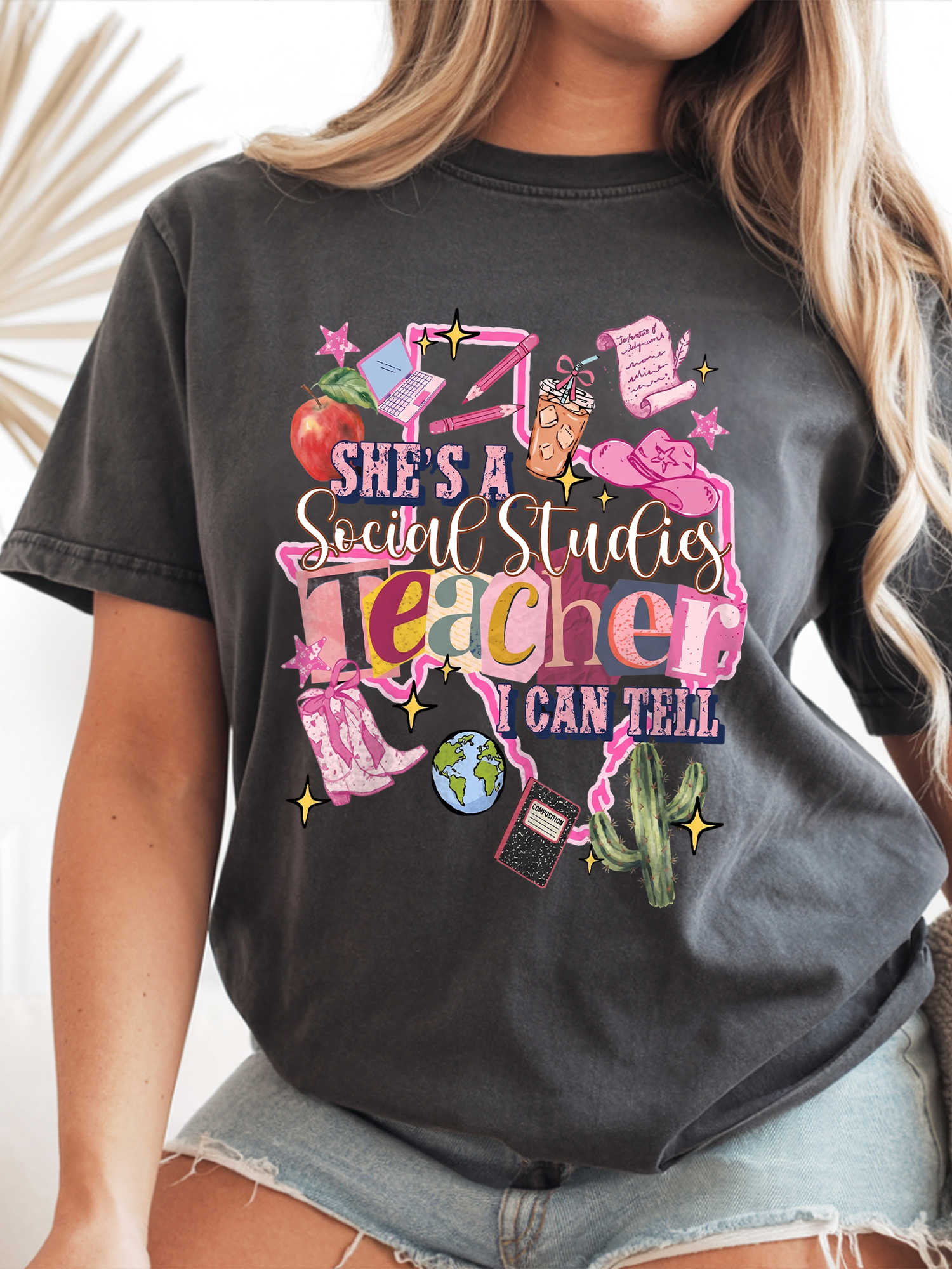 She's A Social Studies Teacher I Can Tell Shirt - Back to School Tee