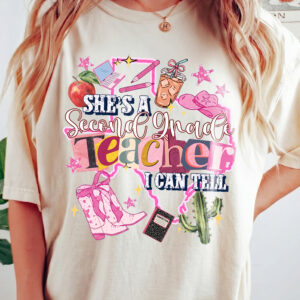 Western Second Grade Teacher Graphic Tee - Back to School Shirt