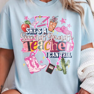 Western Second Grade Teacher Graphic Tee - Back to School Shirt