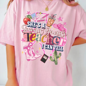 Western Second Grade Teacher Graphic Tee - Back to School Shirt