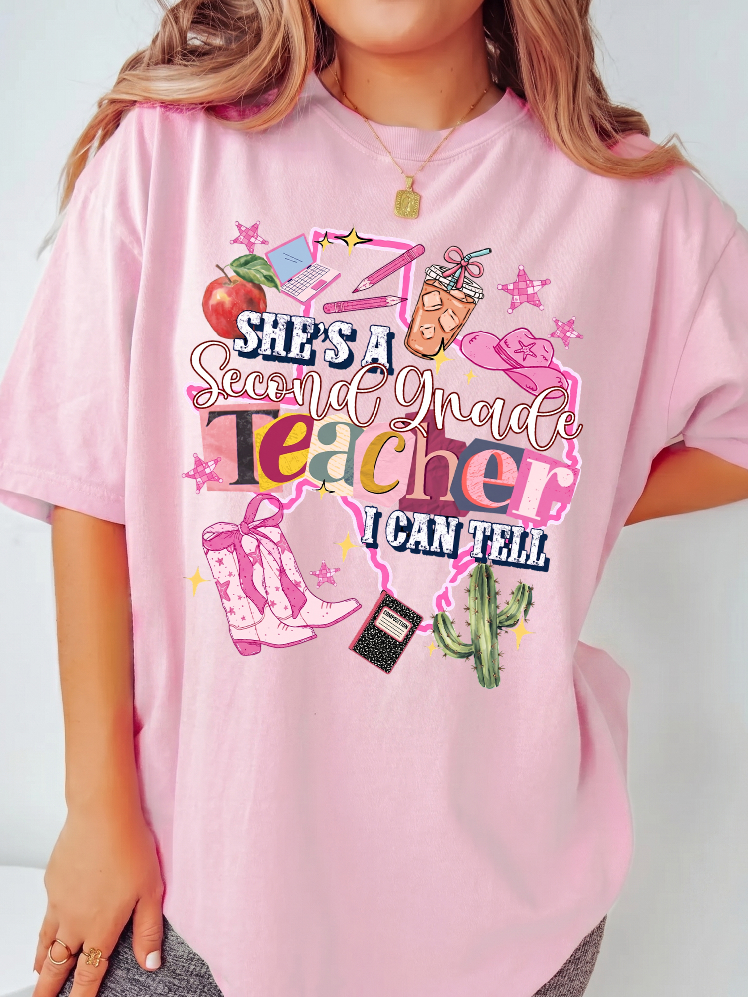 Western Second Grade Teacher Graphic Tee - Back to School Shirt
