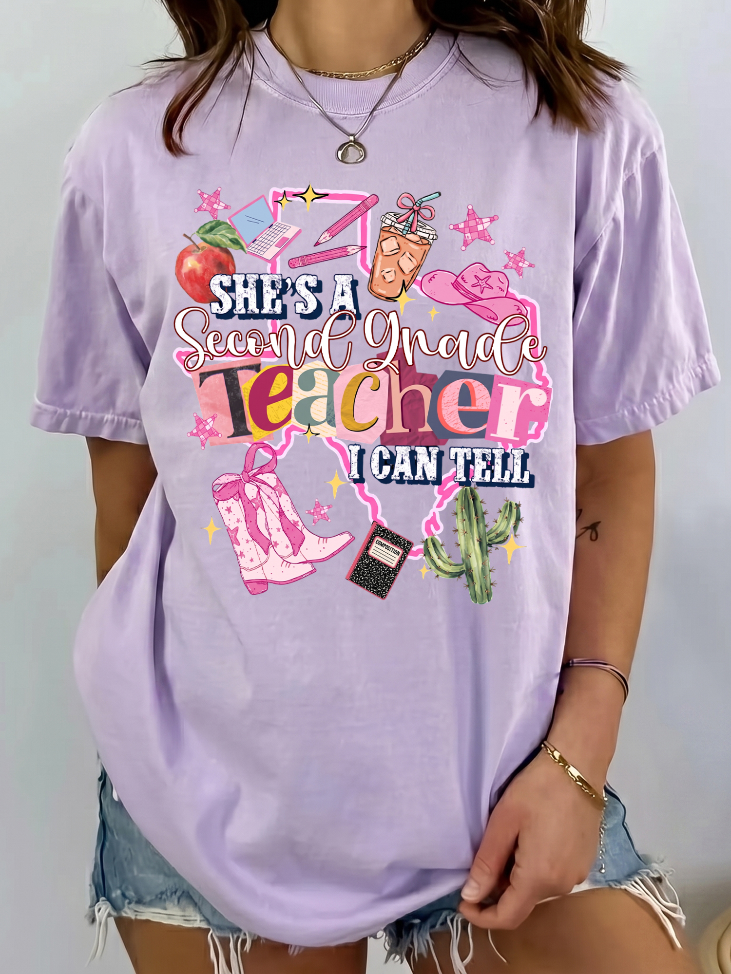 Western Second Grade Teacher Graphic Tee - Back to School Shirt