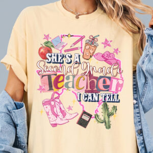 Western Second Grade Teacher Graphic Tee - Back to School Shirt