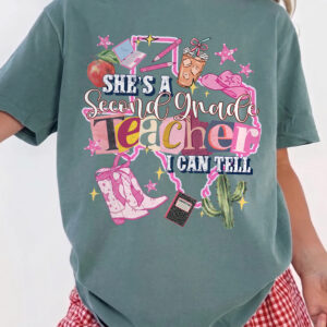 Western Second Grade Teacher Graphic Tee - Back to School Shirt