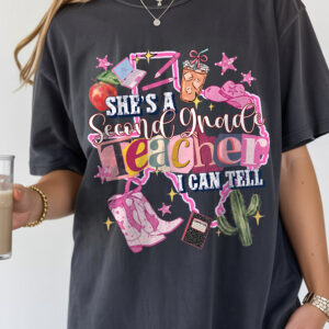 Western Second Grade Teacher Graphic Tee - Back to School Shirt