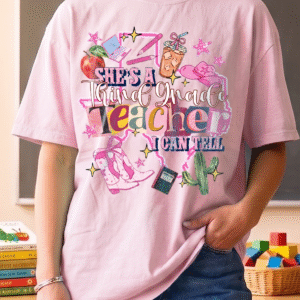 "She's A Third Grade Teacher" Shirt Cute Western Back to School Tee