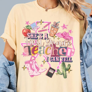 First Grade Teacher Western Graphic T-Shirt | Back to School Gift