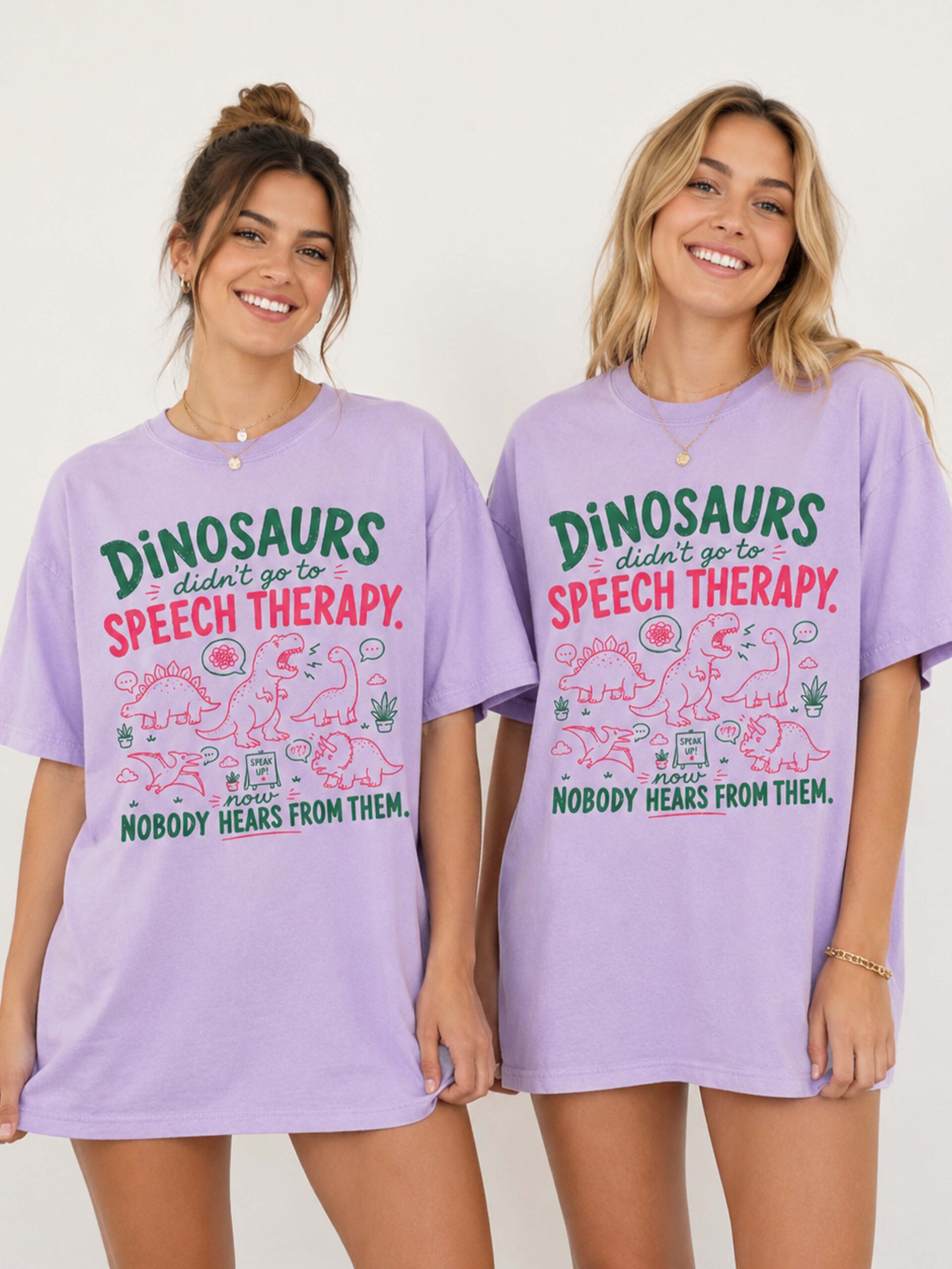 Funny Dinosaur Speech Therapy Shirt | Pediatric SLP Graphic Tee