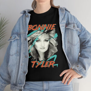 Vintage 80s Bonnie Tyler Graphic Tee Retro Pop Rock Shirt