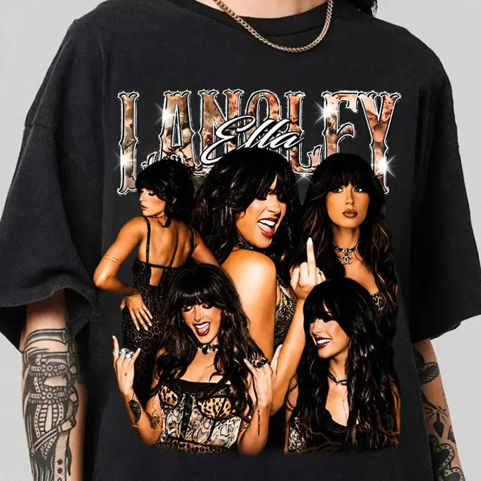 Ella Langley Vintage Bootleg Graphic Tee - 90s Concert Shirt