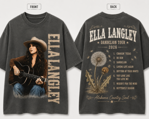 Vintage Ella Langley Dandelion Tour 2026 T-Shirt