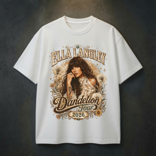 Ella Langley The Dandelion Tour 2026 Vintage Graphic T-Shirt