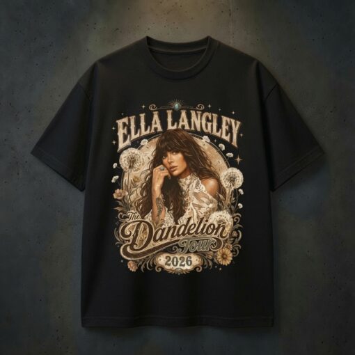 Ella Langley The Dandelion Tour 2026 Vintage Graphic T-Shirt