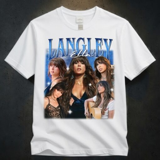 Ella Langley Vintage T-Shirt | Retro Country Music Collage Fan Tee
