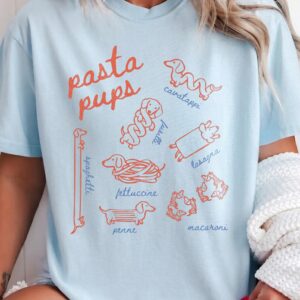 Pasta Pups Dachshund Graphic Tee - Funny Wiener Dog Shirt