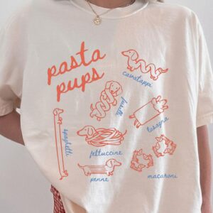 Pasta Pups Dachshund Graphic Tee - Funny Wiener Dog Shirt