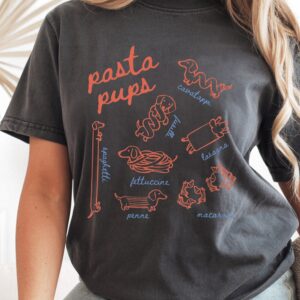 Pasta Pups Dachshund Graphic Tee - Funny Wiener Dog Shirt