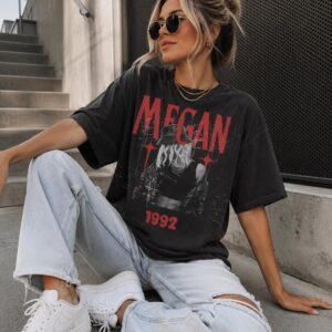 MEGAN 1992 Vintage Grunge Graphic Tee | 90s Retro Band Shirt