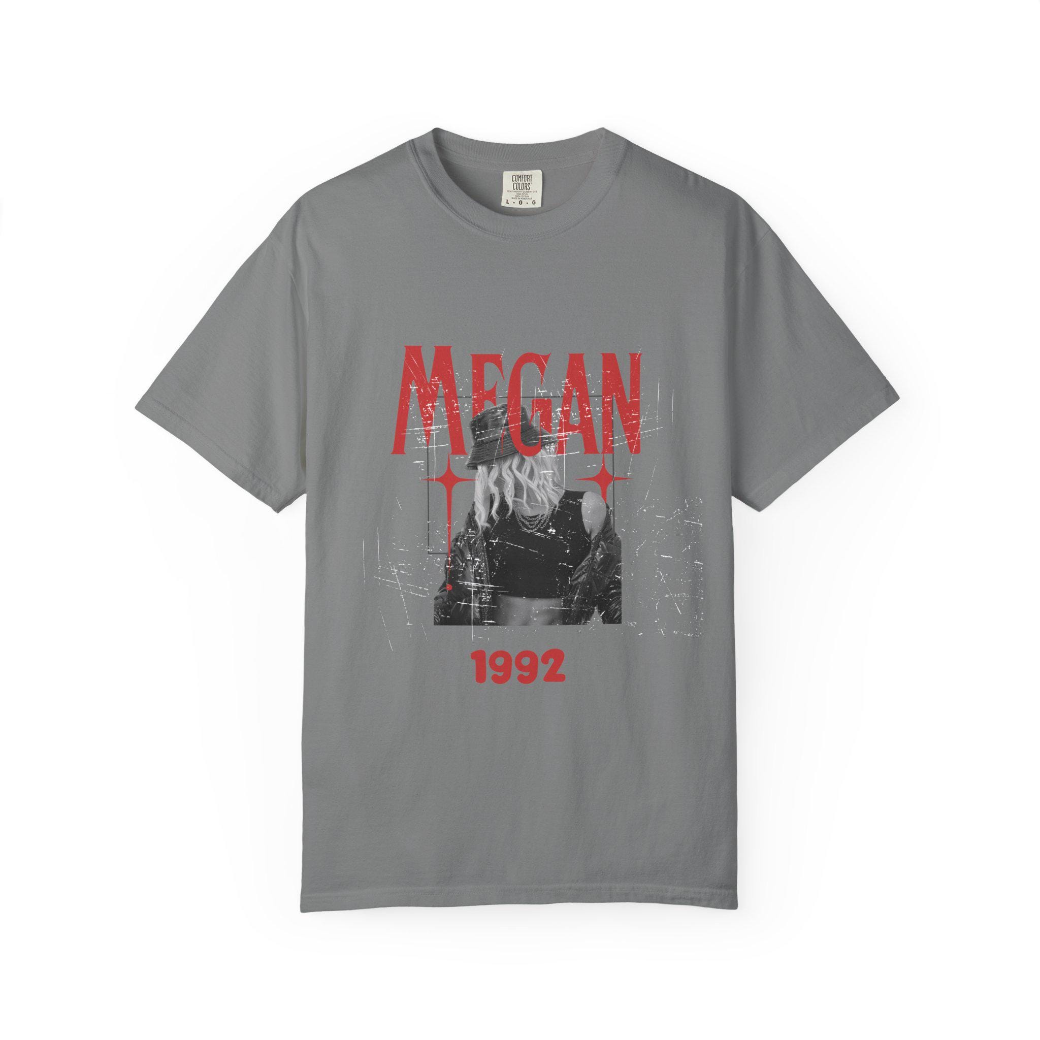 MEGAN 1992 Vintage Grunge Graphic Tee | 90s Retro Band Shirt