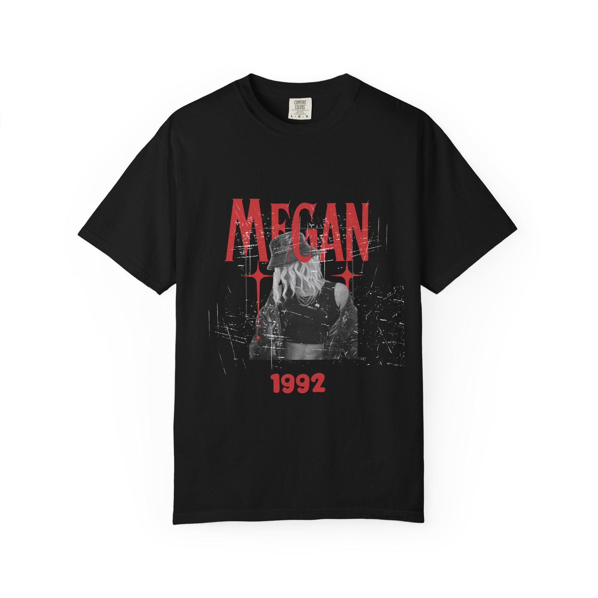 MEGAN 1992 Vintage Grunge Graphic Tee | 90s Retro Band Shirt