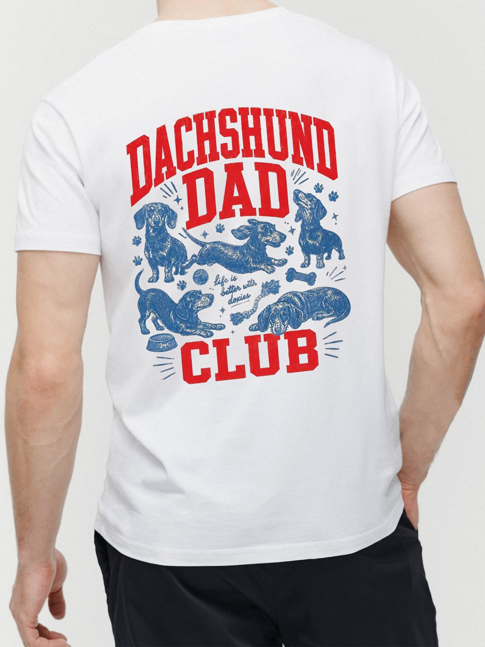 Dachshund Dad Club T-Shirt - Wiener Dog Lover Graphic Tee