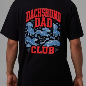 Dachshund Dad Club T-Shirt - Wiener Dog Lover Graphic Tee