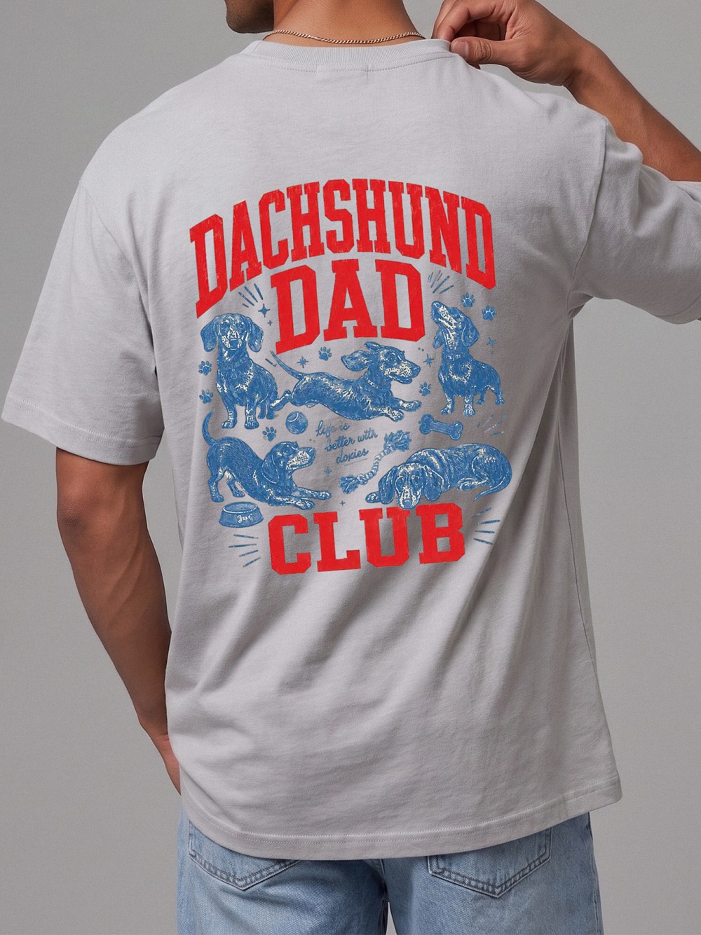 Dachshund Dad Club T-Shirt - Wiener Dog Lover Graphic Tee