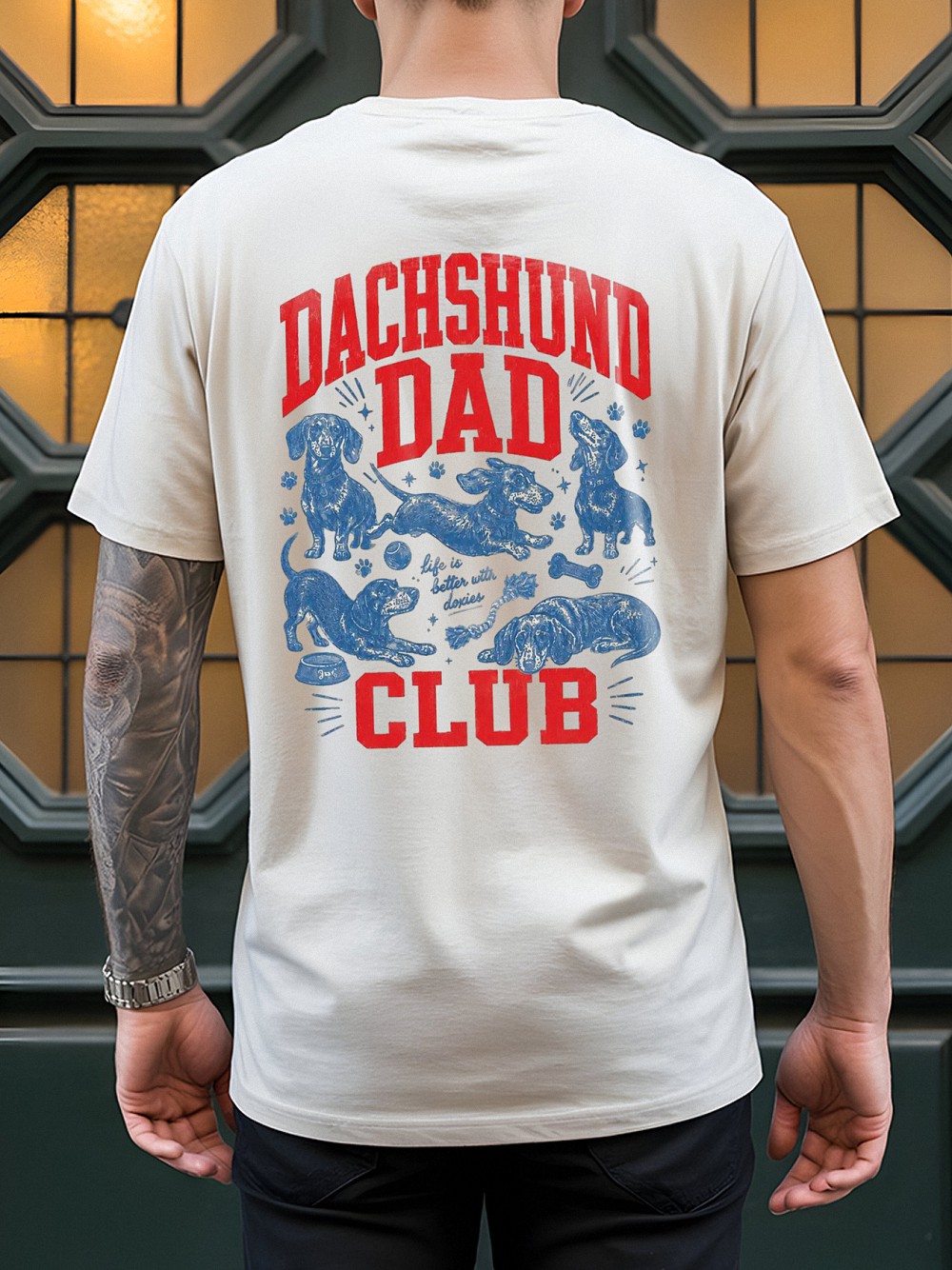 Dachshund Dad Club T-Shirt - Wiener Dog Lover Graphic Tee