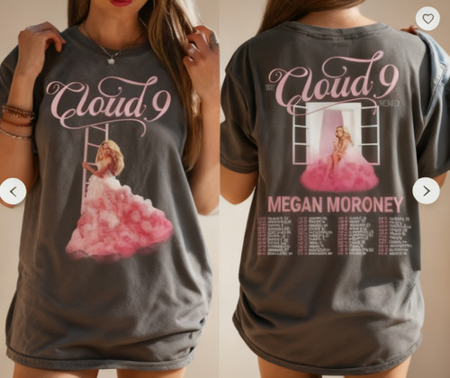 woobulk_1783932835735_0_0c06ee74.jpg Megan Moroney Cloud 9 Tour Shirt | Vintage Graphic Tee