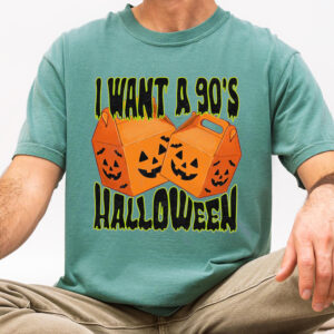 McBoo 90s Halloween Retro Happy Meal Bucket Graphic T-Shirt jdwbhtwg