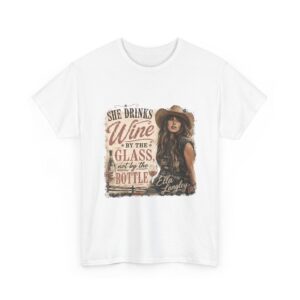 Ella Langley She Drinks Wine By The Glass Vintage Country T-Shirt