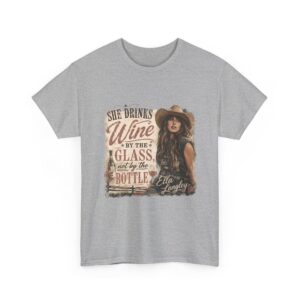Ella Langley She Drinks Wine By The Glass Vintage Country T-Shirt